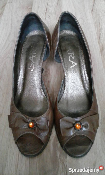 Buty czółenka skórzane damskie rozmiar 38 Rozmiar 38