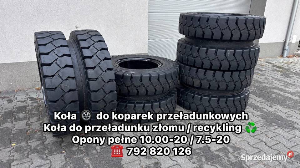 Opony pełne 100020 gotowe koła koparka Częstochowa