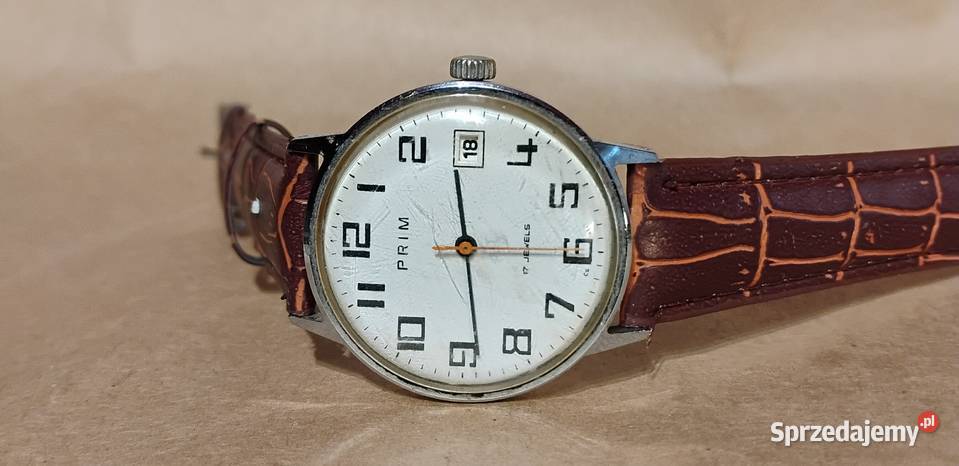 Zegarek Męski Prim 17 JEWELS Czechosłowacki Opole