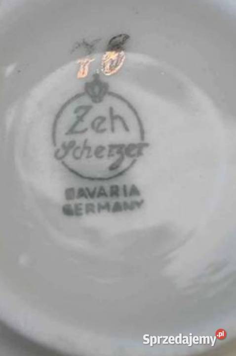Zeh Scherzer Bavaria Antyczna cukiernica Art łódzkie Pabianice