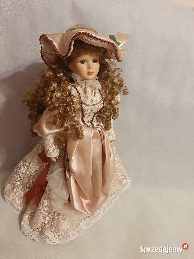Przepiękna kolekcjonerska lalka porcelanowa na