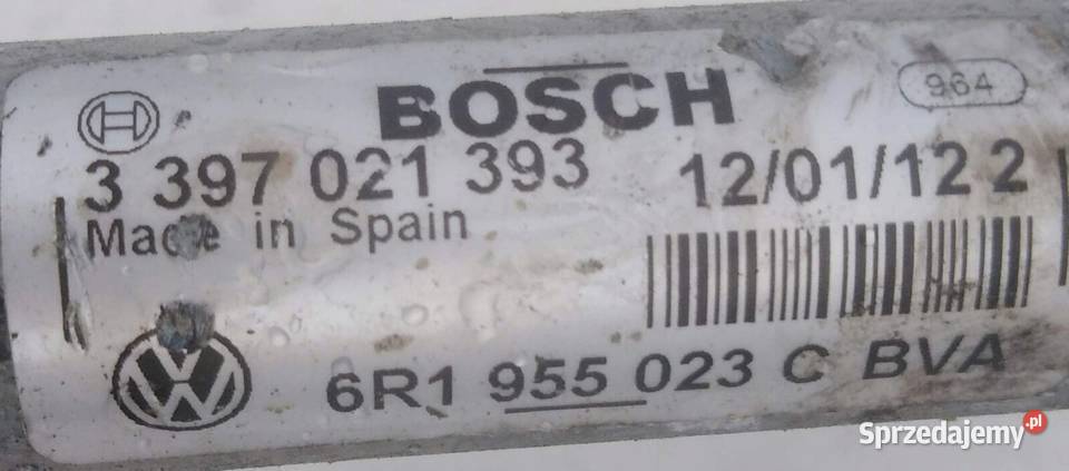 vw polo 2015 mechanizm wycieraczek 6r1955119a Karoseria Kraków