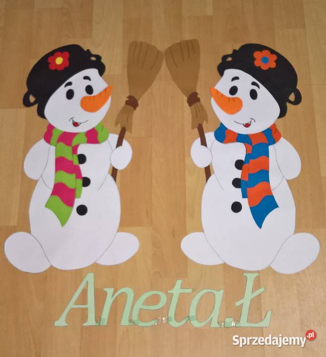 Dekoracje dwustronne okienne zimowe z brystolu Garwolin sprzedam