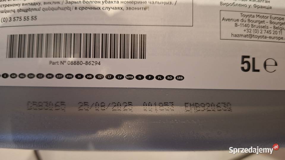 Olej silnikowy Toyota advanced fuel economy 0w20 Wrocław