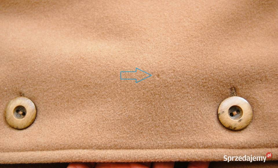 Płaszcz damski wełniany Barbara B 44 XXL 80 Bez wzoru Lublin