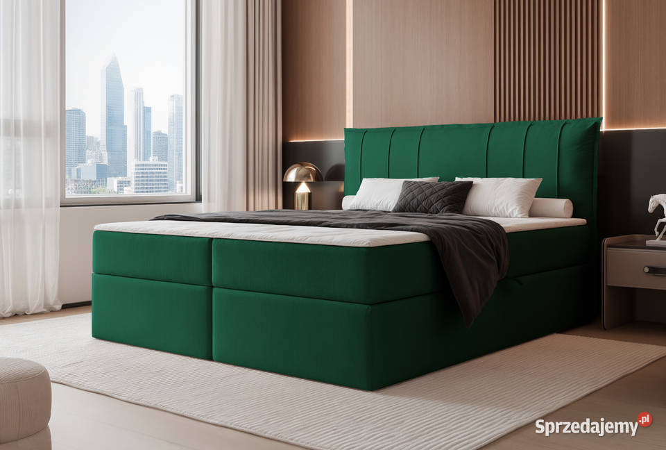 Łóżko kontynentalne z pojemnikiem Moly różne Tarchały Małe sprzedam