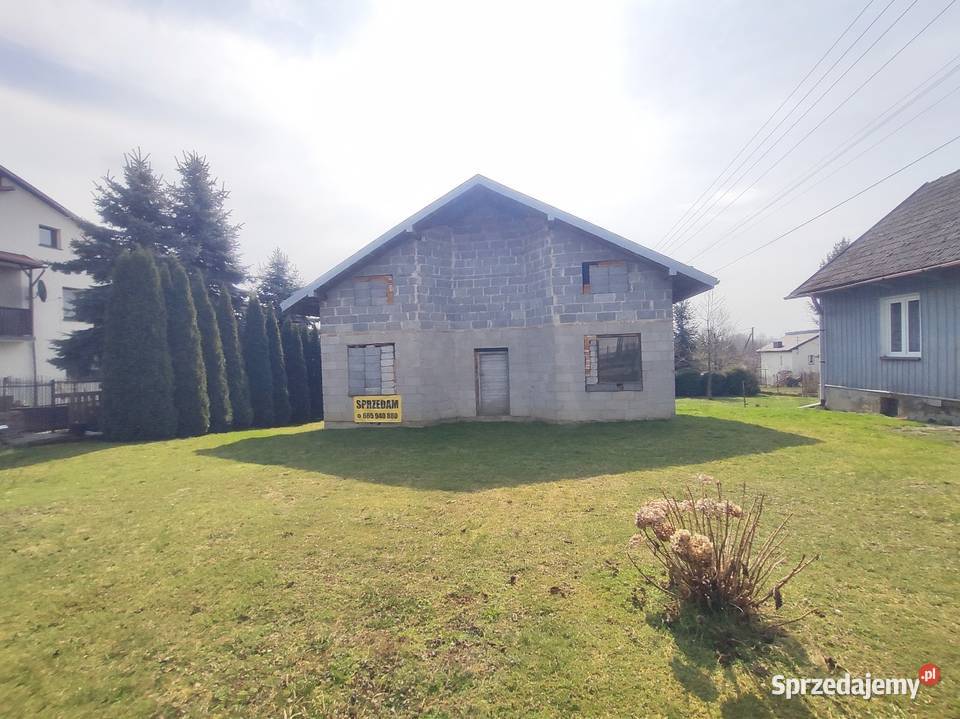 Dom w stanie surowym parter z poddaszem Warzyce