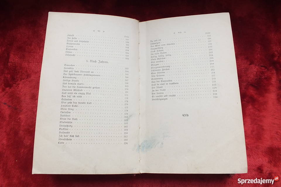 Stara przedwojenna poezja z 1898r Anna Ritter Żary sprzedam