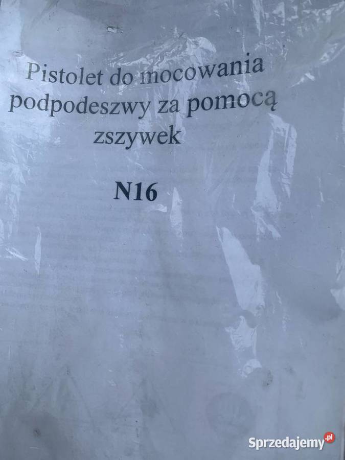 Pistolet do mocowania podpodeszwy na zszywki Łaskarzew