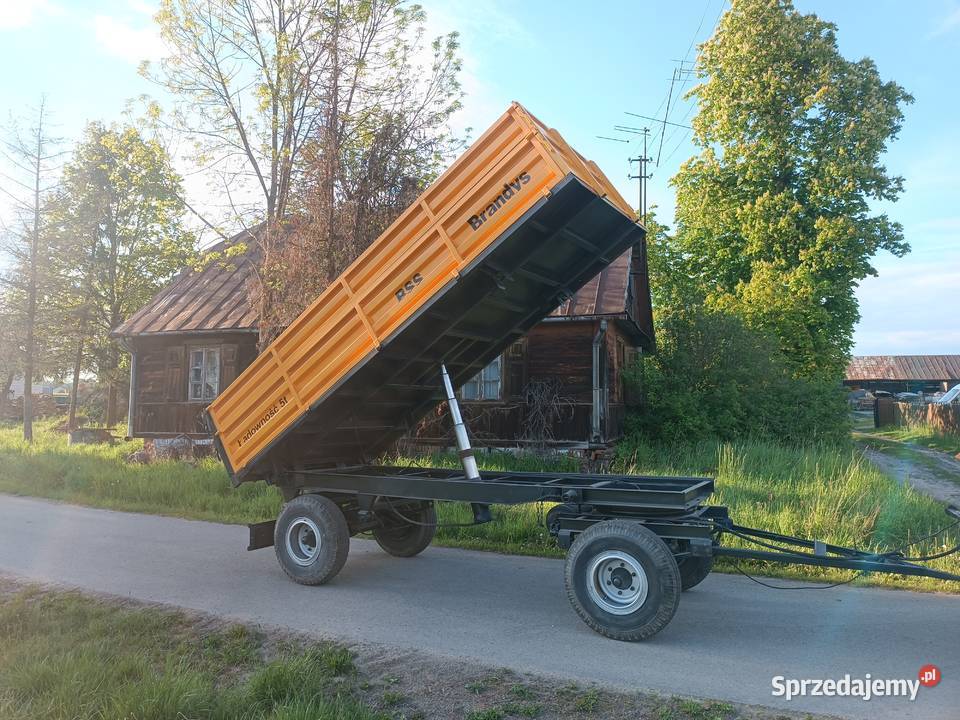 Przyczepa wywrotka 3stronna Brandys BSS 5 tonowa Przyczepy rolnicze Żelechów sprzedam