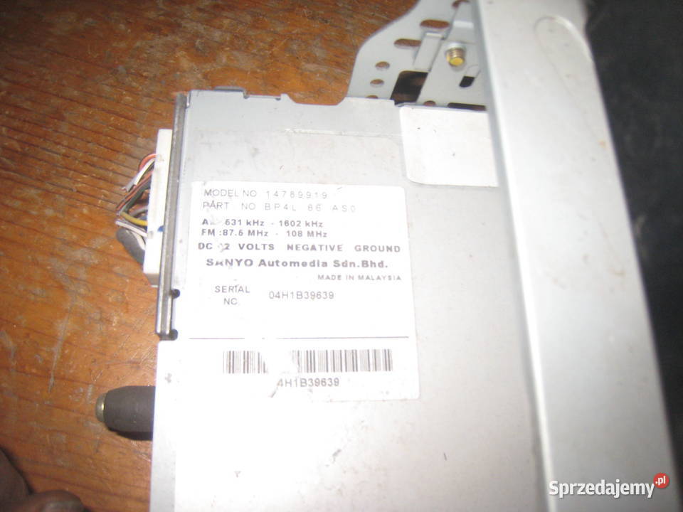 Radio radioodtwarzacz oryginalny sanyo mazda 3 Kraków sprzedam