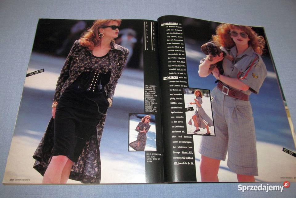 Burda International Wiosna 1987 moda szycie Plotki, moda, uroda Skępe