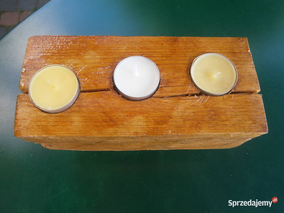 świecznik ze starej belki mazowieckie Siedlce