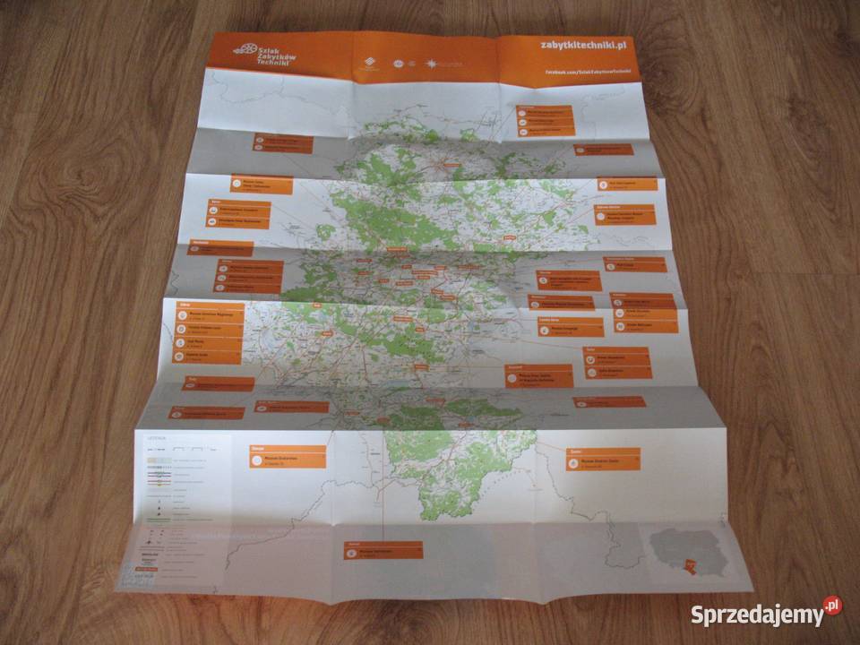 Mapa Szlaku Zabytków Techniki Województwa śląskie Chorzów