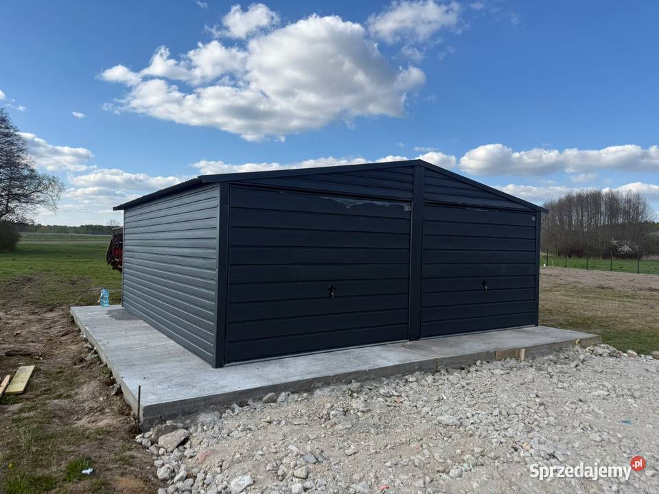 Garaż Blaszany dwuspadowy dwustanowiskowy 6x5m sprzedam