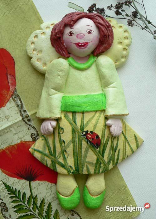 Anioł z masy solnej figurka na ścianę Sosnowiec