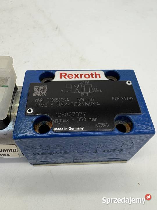 Rexroth 4WE6 D 62EG24N9K4 R90056174 Rozdzielacz Warszawa