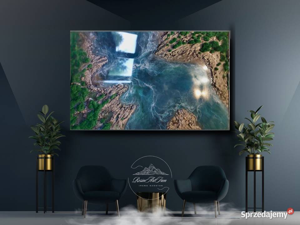 Obraz kanion żywica epoxydowa mech 100x70 na Warszawa sprzedam