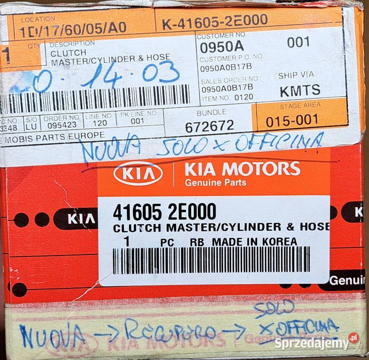 POMPA SPRZĘGŁA KIA SPORTAGE II HYUNDAI TUCSON 20 Mielęcin