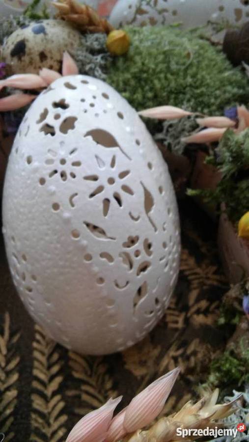 Pisanki ażurowe grawerowane gęsie Cieszyn