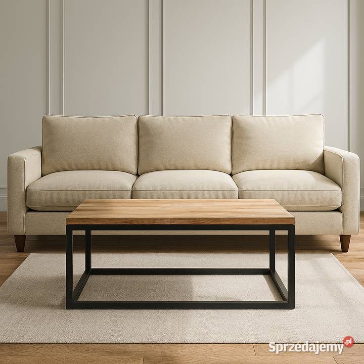 Stolik Kawowy Dębowy LOFT Ława 100 Lite Drewno sprzedam