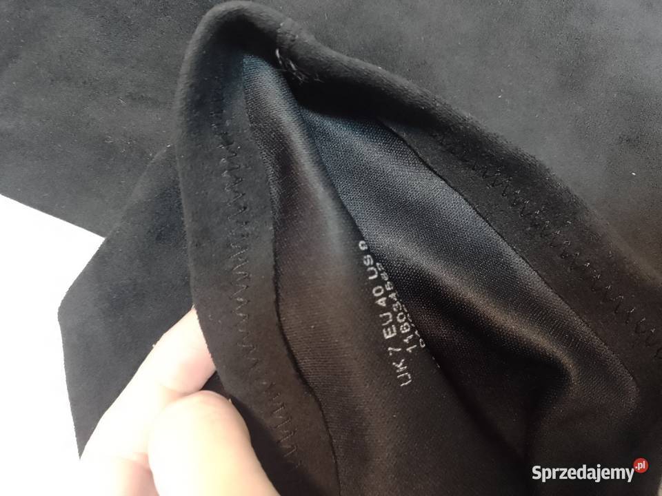 40 ASOS Design Czarne Kozaki kolano muszkieterki Kraków