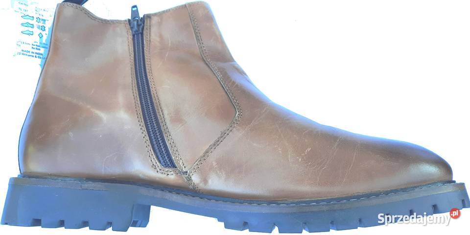 44 Buty męskie zimowe Jacamo skórzane brązowe 29 inna Gaszowice