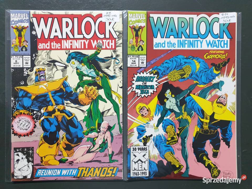Warlock zestaw 10 oryginalnych komiksów Marvel Superbohaterowie Komiksy sprzedam