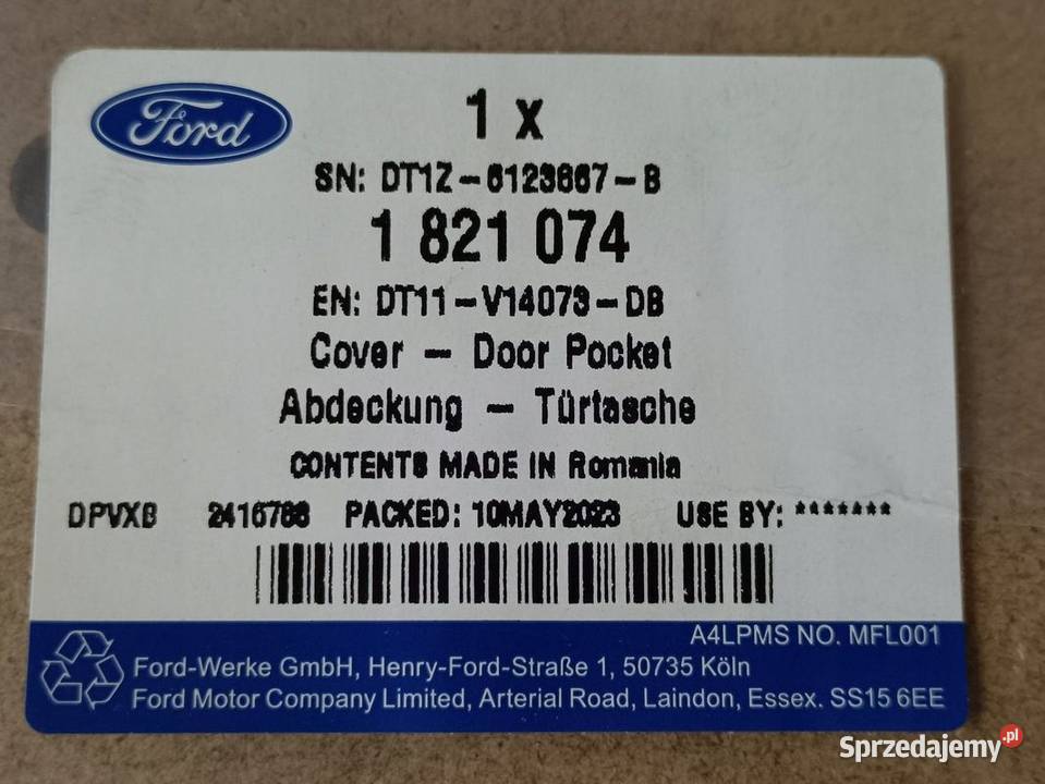 FORD TOURNEO CONNECT MK1 16 OSŁONA PANEL DRZWI wielkopolskie Pleszew