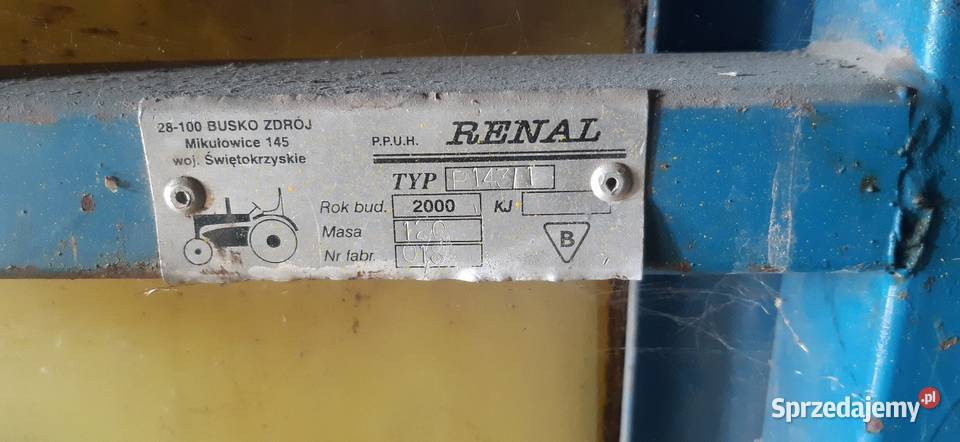 Opryskiwacz 400l stan nowy Pilmet Renal nieuszkodzony Wolbrom