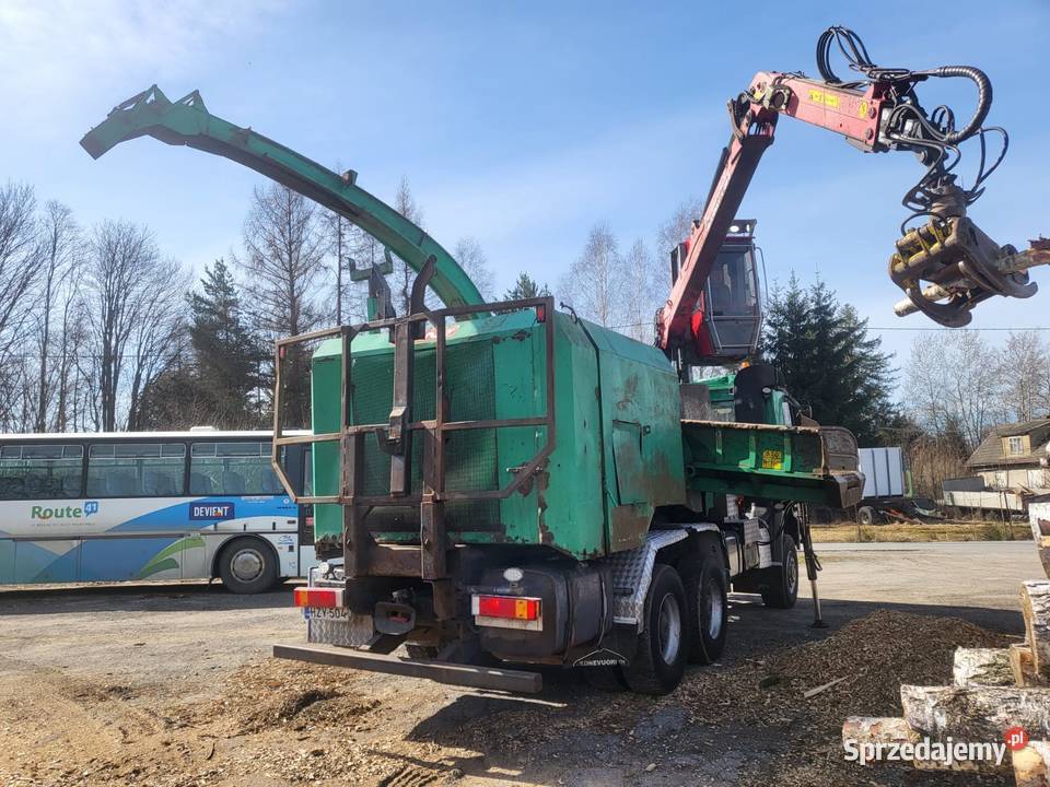 MercedesBenz Actros 3340 z Rębakiem Jenz Hem 560 Jordanów