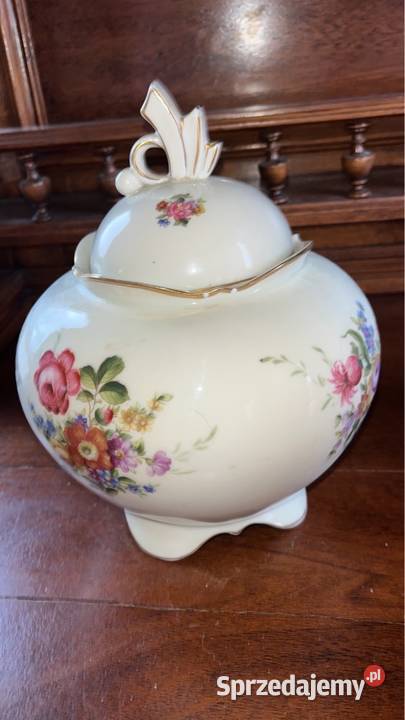 Wielkie puzderko Ilmenau Germany Porcelanę ecru Gdańsk