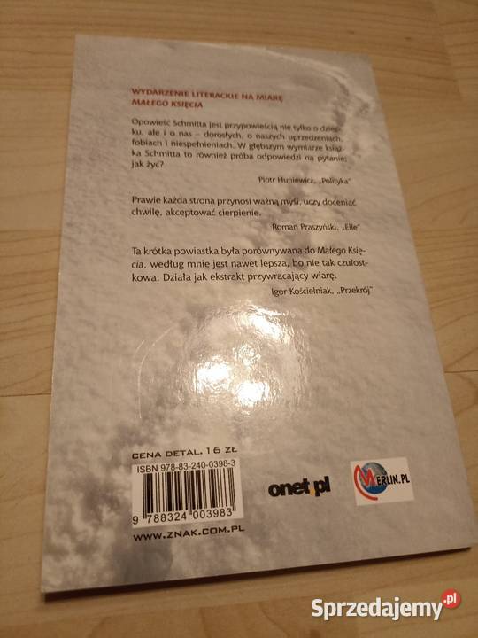 EricEmmanuel Schmitt Oskar i Pani Róża wyd Znak Rok wydania 2010 Kraków