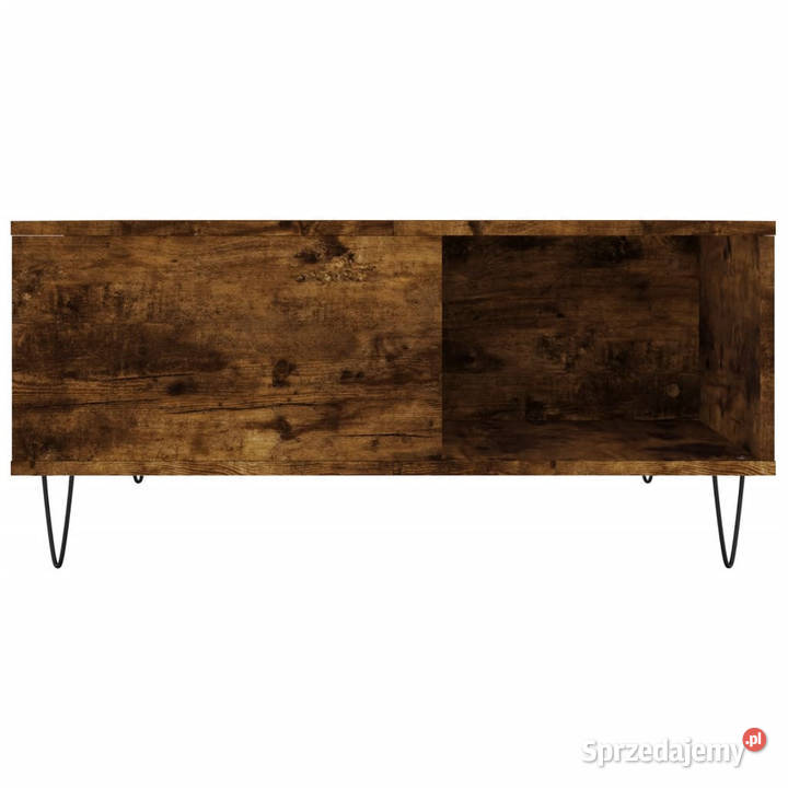 Stolik kawowy przydymiony dąb 80x80x365 WM830785 Stoły