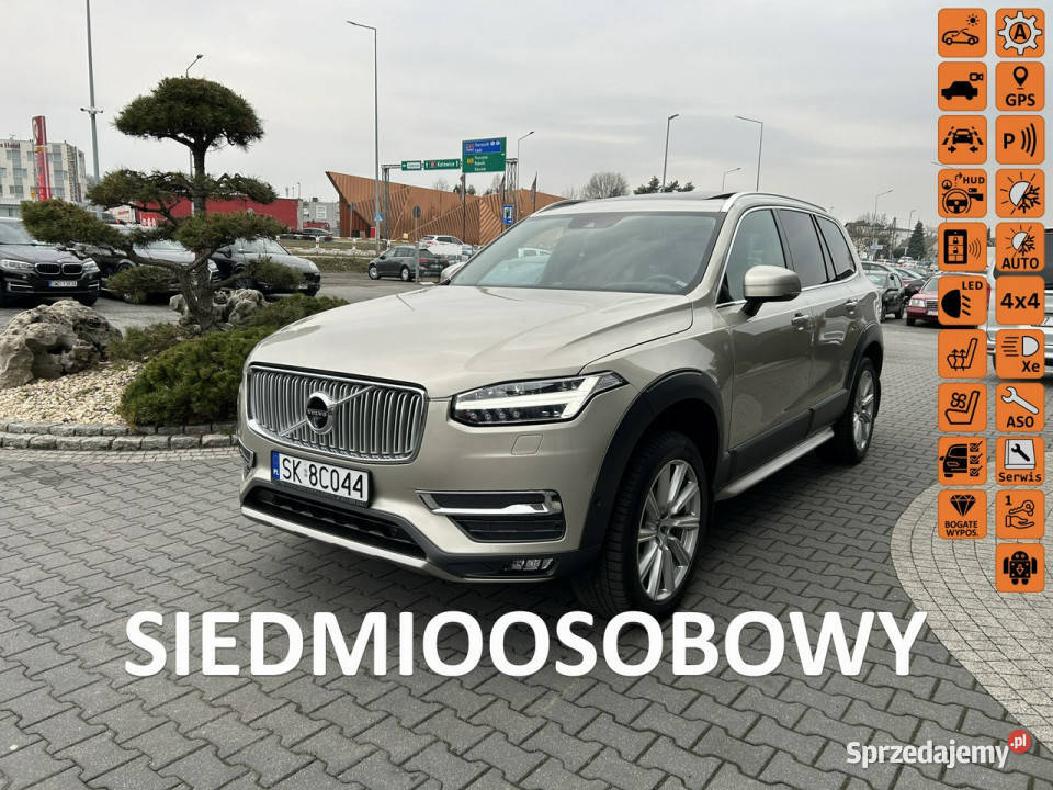 Volvo XC 90 led skóra podgrzwent fot kamera czujnik zmierzchu śląskie Żory