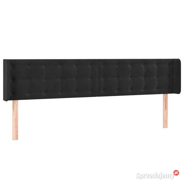 Zagłówek uszak czarny 203x16x7888 aksamit mazowieckie Warszawa sprzedam