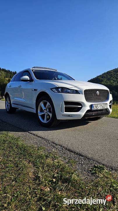 Jaguar FPace 25t AWD 4x4 250 LED MERIDIAN centralny zamek Nowy Sącz