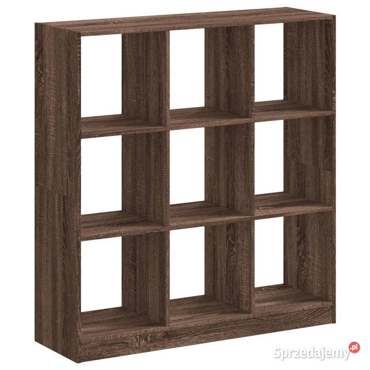 Regał brązowy dąb 102x32x108 materiał Warszawa