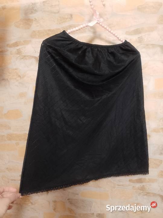 36S Czarna półhalka halka w paski z Londynu Kraków sprzedam