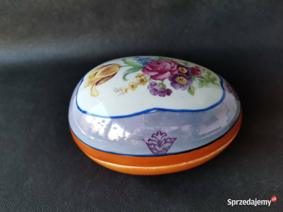 Stara przedwojenna porcelana bomboniera pojemnik Porcelana i szkło Katowice