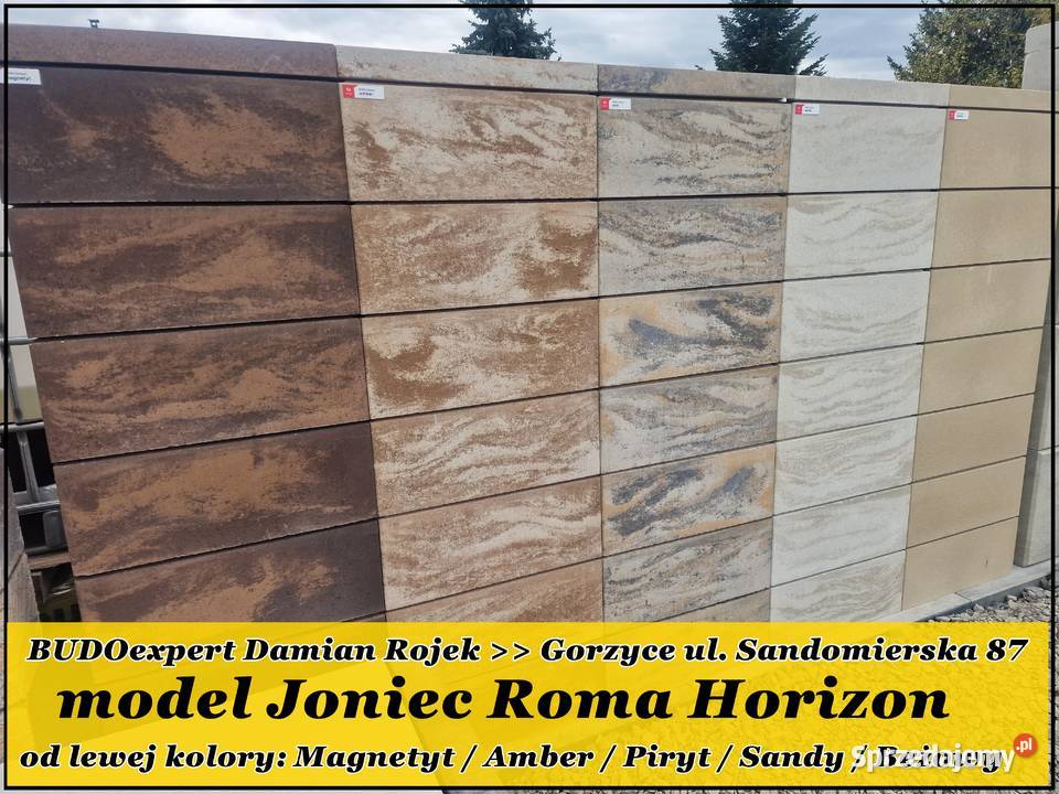 Pustak na ogrodzenie Joniec Roma Horizon kolor Sandomierz