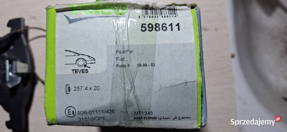 Klocki hamulcowe Valeo osobowe Klocki hamulcowe