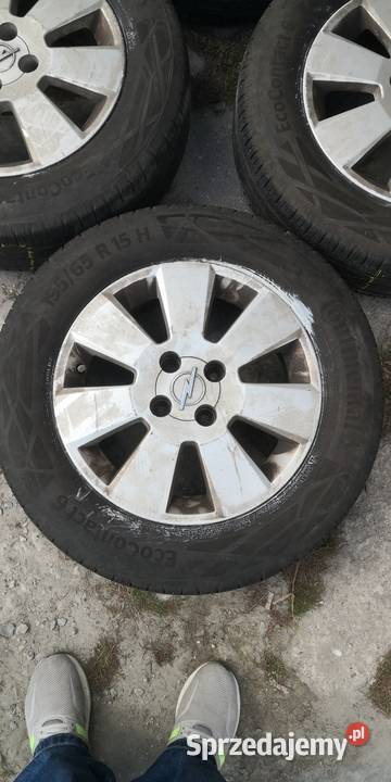 Opel felgi z oponami 15 4x100 4 Hrubieszów