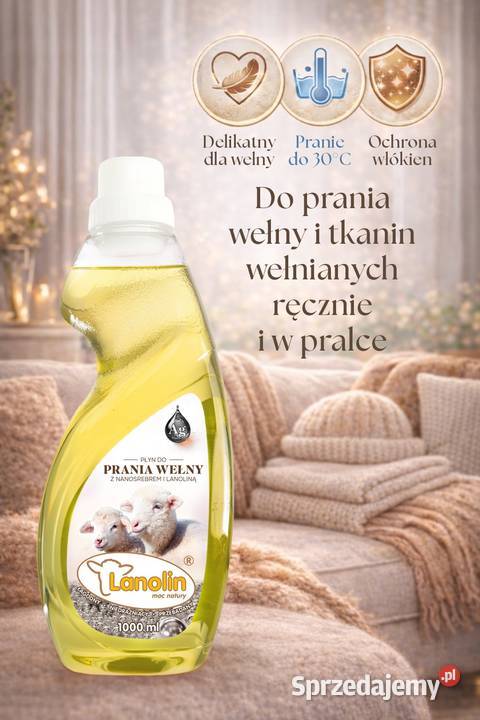 Płyn do prania wełny merino z lanoliną i Chojnów