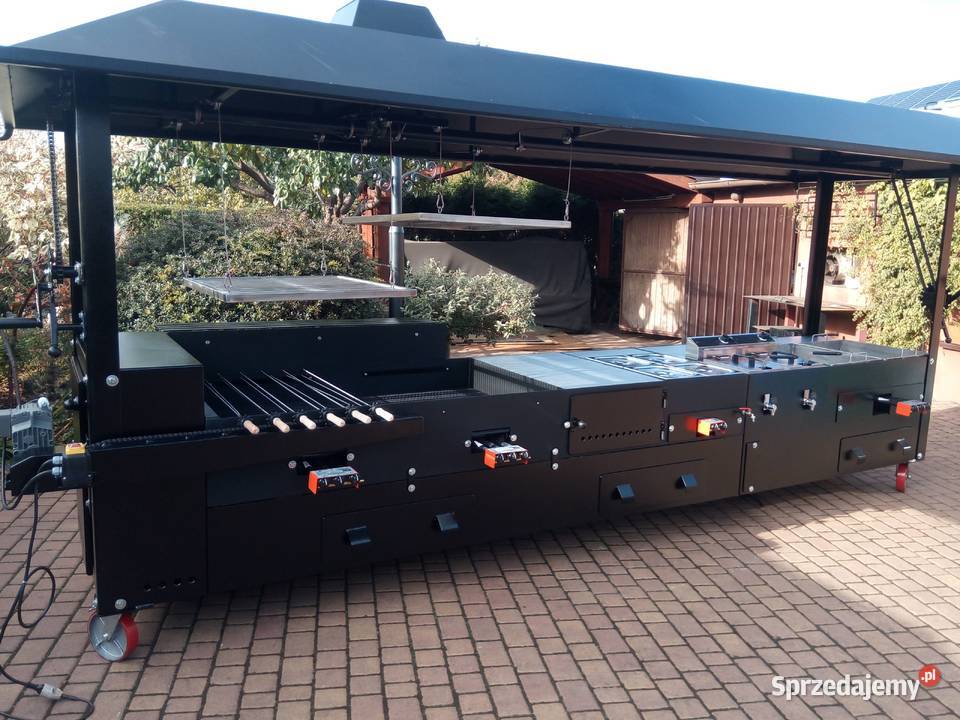 Grill cateringowy gastronomiczny gazowy węglowy Damasławek sprzedam