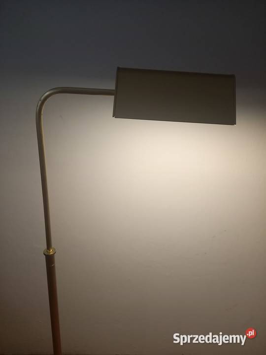 Mosiężna lampa podłogowa z ruchomym ramieniem Skierniewice