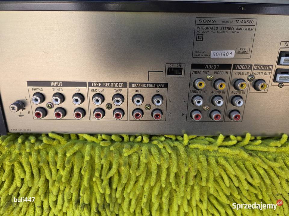 wzmacniacz sony taax520 stereo śląskie Chełm Śląski sprzedam