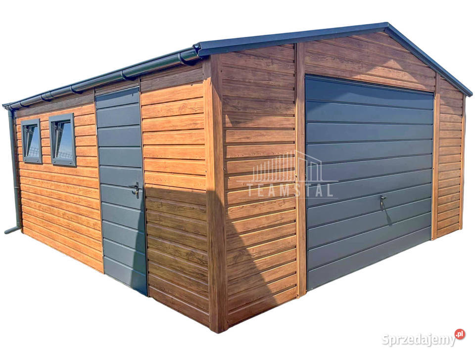Garaż blaszany 5x5m Brama uchylna drzwi 2x okno samodzielny zachodniopomorskie Szczecin