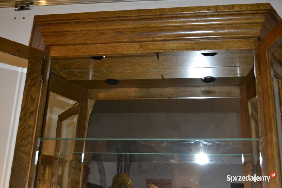 witryna stylowa dąb 2 Meble Będzin