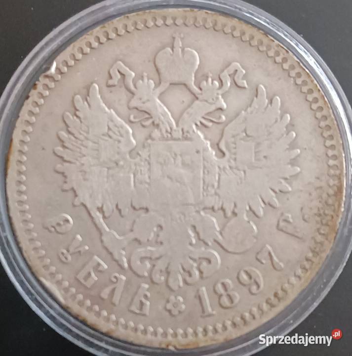 1 Rubel Rosja Carska 1897 r Mikołaj II Romanow